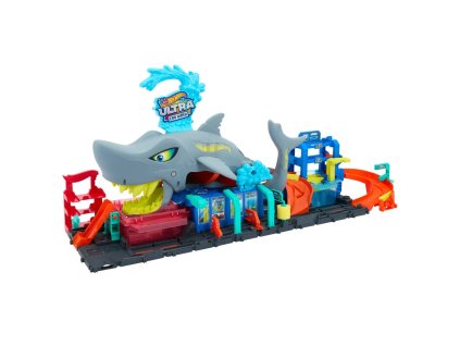 Hot Wheels City – Ultra žraločí myčka s barevnou změnou