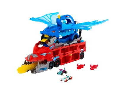 Hot Wheels City – Ultimativní 2v1 dračí transportér