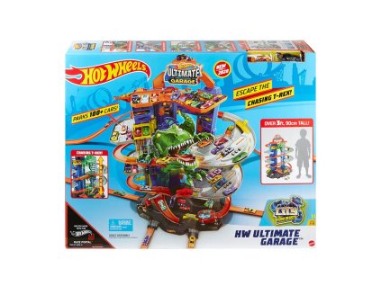 Hot Wheels Hot Wheels Ultimate garage Velká garáž s T-Rexem