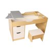 Dřevěný hrací stůl 2v1 se stoličkou pro malé stavitele i kreativce