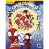 0009255 omalovanky se sviticimi samolepkami spidey