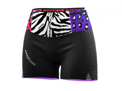 CRAZY SHORT LIGHTNING BLACK ZEBRA