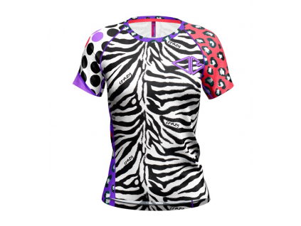 S22095043D 00 01ZE T SHIRT EXIT WOMAN BLACK ZEBRA