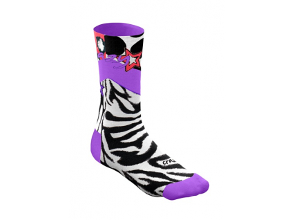 S22385005X 00 01ZE CRAZY SOCKS BLACK ZEBRA