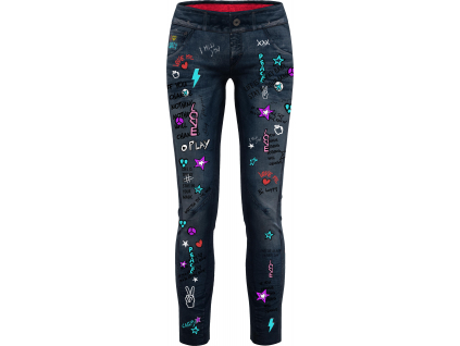 CRAZY PANT WONDER MAGIC LIGHT WOMAN PRINT DARK JEANS