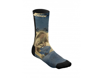 S23385005X 00 X169 CRAZY SOCKS MOUNTAIN LION