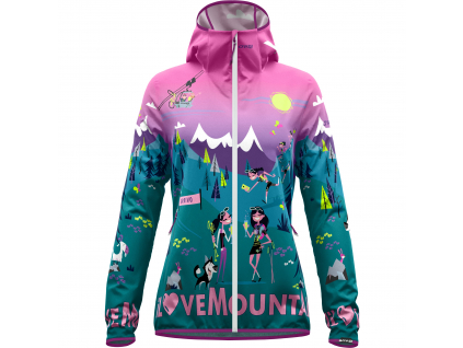 CRAZY JACKET WONDER MAGIC SHELL WOMAN I LOVE MOUNTAIN (Velikost XL)