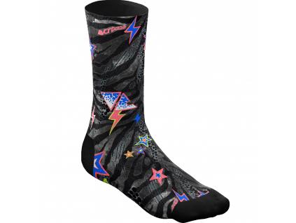 CRAZY CRAZY SOCKS  BLACK-ZEBRA (Velikost 43-46)