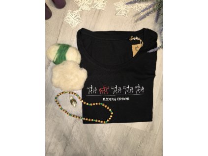 Dárkovy balíček s dámským tričkem "Riding Error" – vel. M