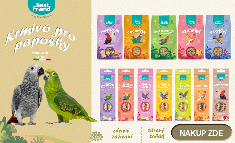 Kvalitní krmivo pro ptáčci z Italie
