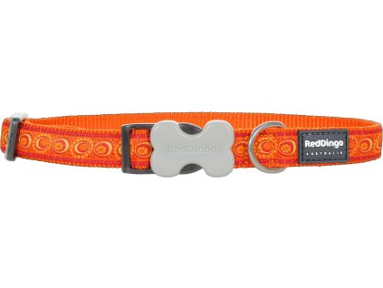 Nylonový obojek Red dingo cosmos oranžový (Velikost L)