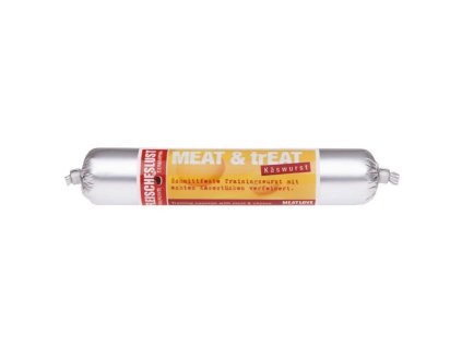 Odmeny pro psy ve tvaru salámu Meat & trEAT se sýrem 80g