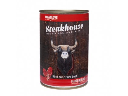 Konzervy STEAKHOUSE - 100% hovězí maso 400g