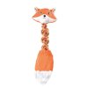 Plyšová elastická hračka liška lano