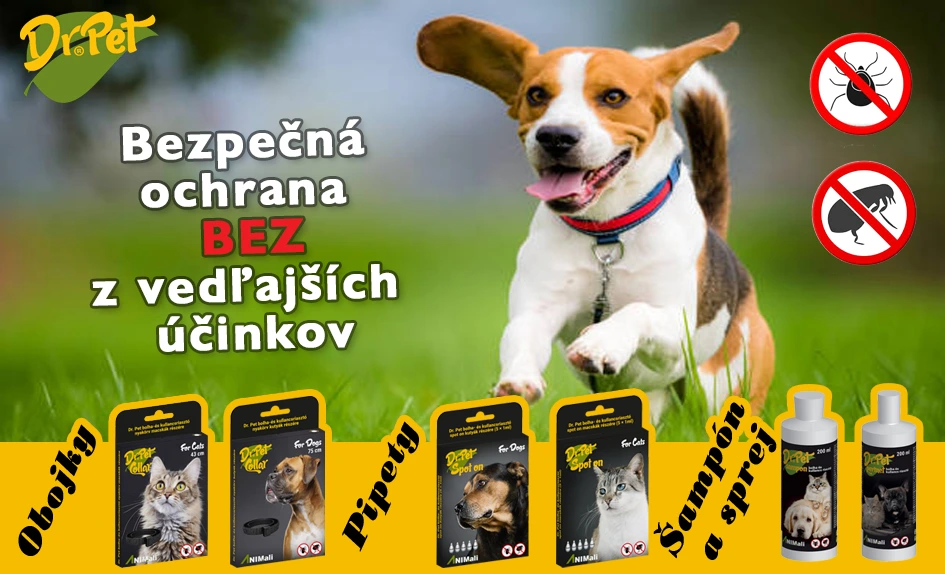 Produkty proti blcháma kliešťom DR.PET