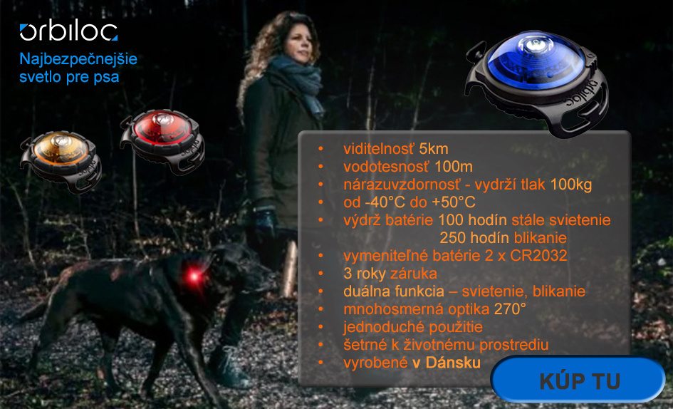 Orbiloc najbezpečnejšie svetlo pre psa