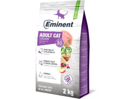 Prémiové krmivo pre mačky Eminent CAT adult KURA 2kg