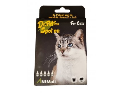 dr. peticon spot on pre mačky proti kliešťom