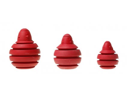 Hračka lopta z pevnej prírodnej gumy BARKER