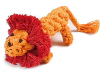 Bavlnená hračka pre psa uzol lev