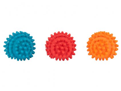 Pískacia hračka pre psa lopta SPIKY malá 4cm