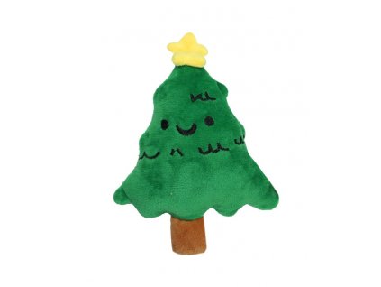 Plyšová pískacia hračka pre psa vianočný stromček