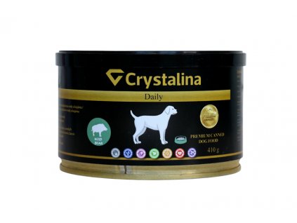 crystalina konzerva pre psa diviak 410