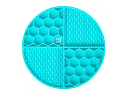 Silikónová lízacia a spomaľovacia miska pre mačku alebo psa modrá