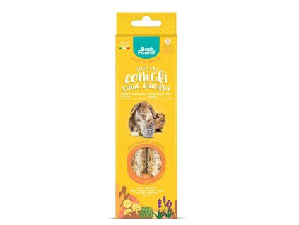 Prírodné tyčinky na občerstvenie pre králiky, morčatá a činčily s banánom a lucernou 115 g Best friend