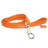 Plochý obojok  a vodítko - oranžový set