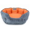 Obojstranný pelech pre psa Thermoswitch Santorini oranžovo sivý 