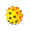 Pískacia hračka pre psa lopta s pichliačmi