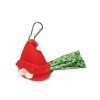 Zásobník na sáčky pre psov vianočný trpaslík červený