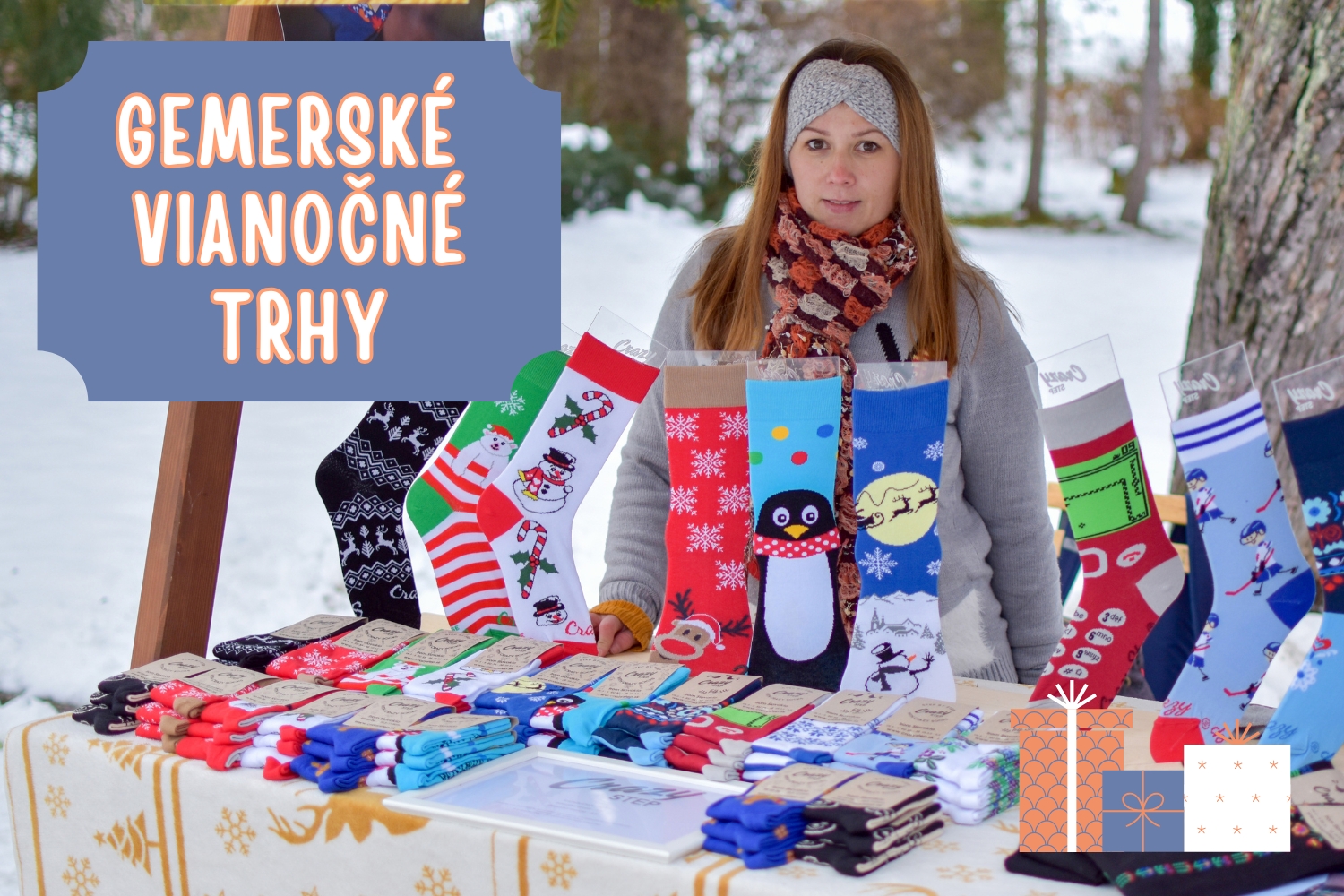 Vianočné trhy v krásnom prostredí plnom kúzla a tradičnej atmosféry