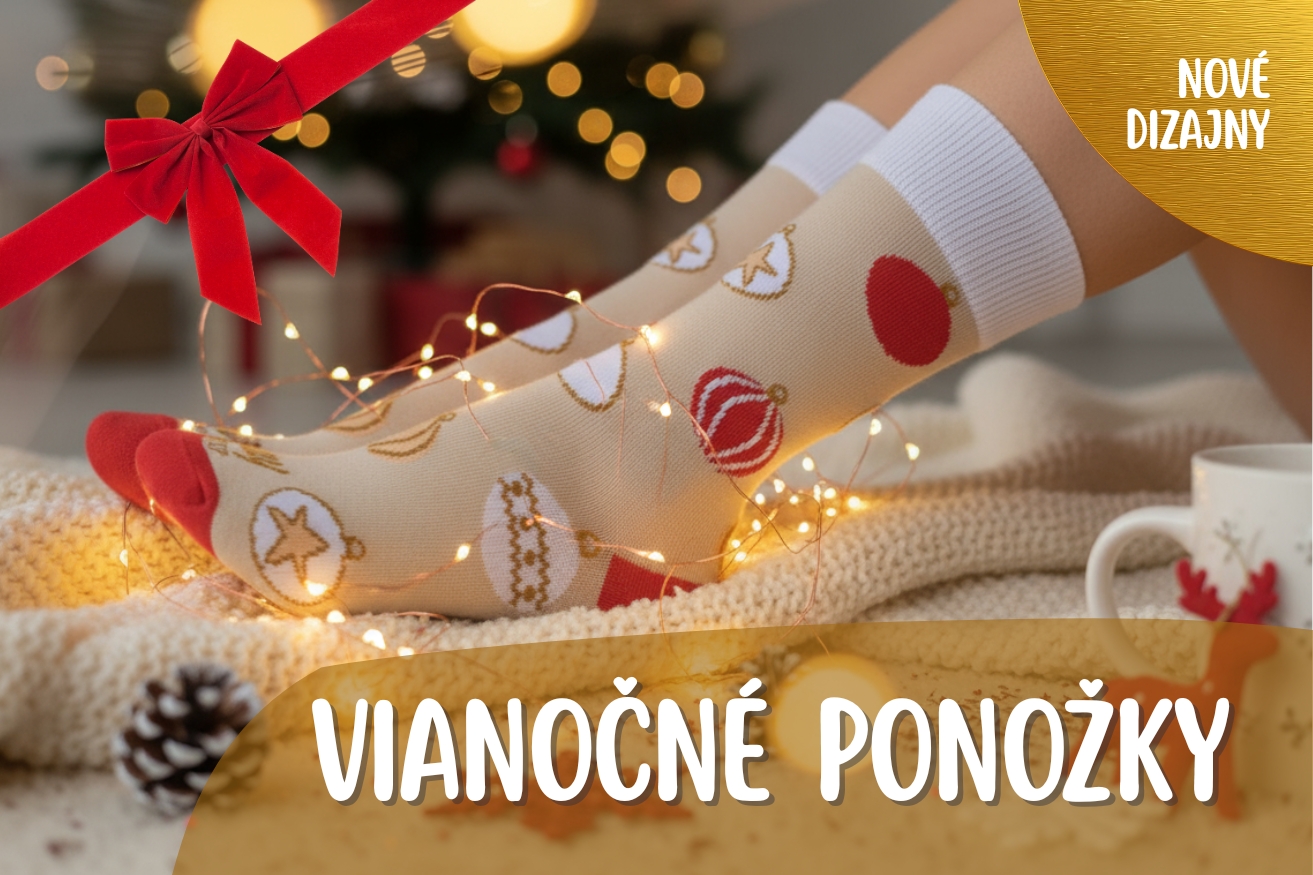 Novinky na CrazyStep – vianočné dizajnové ponožky a FROTÉ ponožky