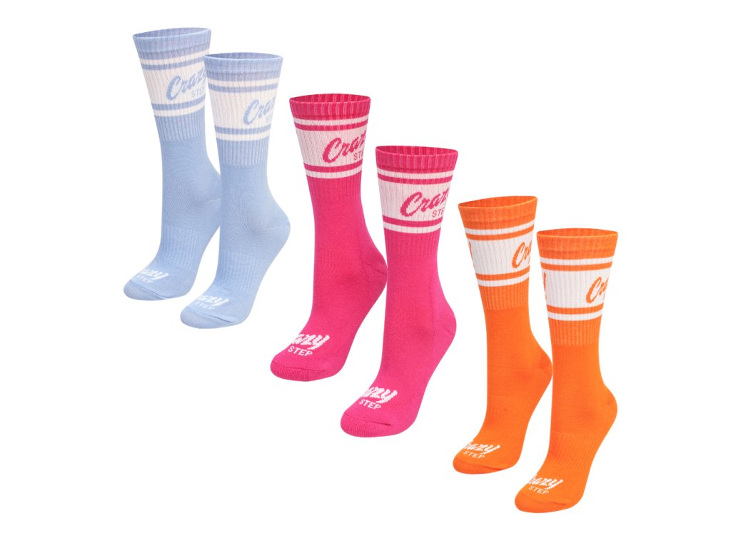 vysoke sportove ponozky crazystep set 11