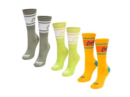 vysoke sportove ponozky crazystep set 1 a