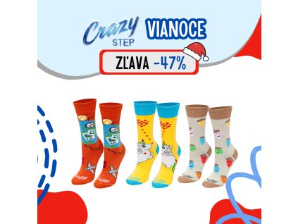 ponozky crazystep cestovate jednorozec zalude