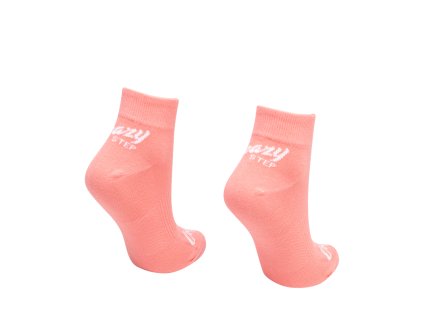 clenkove sportove ponozky ruzove coral 2