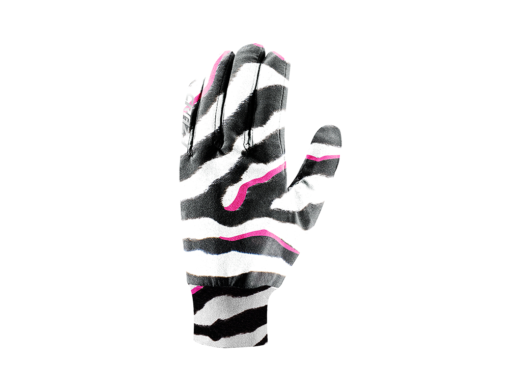 CRAZY GLOVES TOUCH BLACK-ZEBRA (Velikost XS-S)