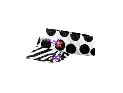 PACMAN VISOR  BLACK-ZEBRA (Velikost UNI)