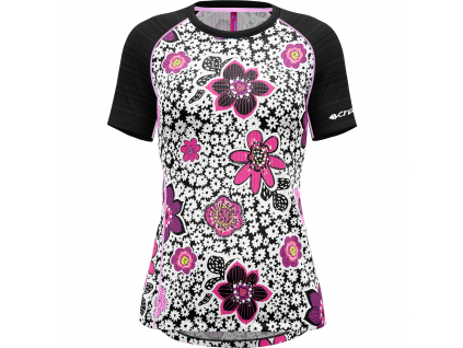 CRAZY T-SHIRT ALPINSTAR WOMAN FLOWER (Velikost XL)
