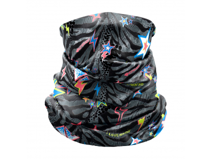 CRAZY NECK GUARD CRAZY  BLACK-ZEBRA (Velikost UNI)