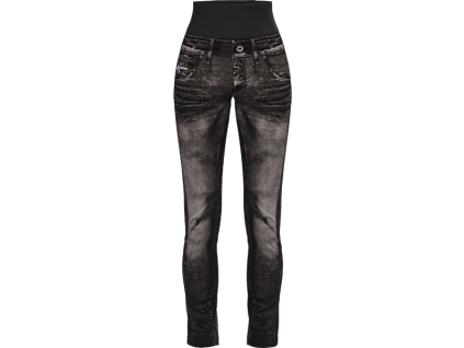CRAZY PANT SOUND WOMAN PRINT JEANS BLACK (Velikost XS)
