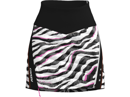 CRAZY SKIRT CHANNEL WOMAN BLACK-ZEBRA (Velikost XS)