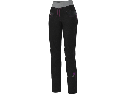 LEFT W25016151D 00 123 PANT ARIA WOOL EFFECT DARK GRAY