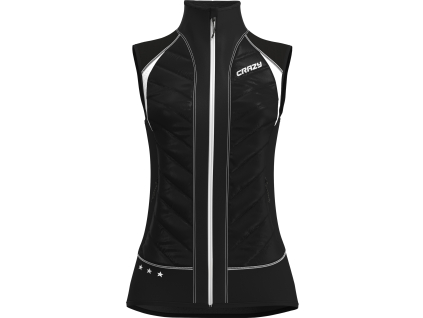 W25035029D 00 01 VEST CHANNEL WOMAN BLACK