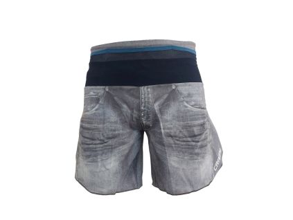 SHORT FLASH PRINT LIGHT JEANS 01