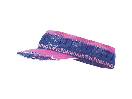 44415 crazy pacman visor i love running