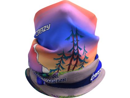 44733 crazy neck guard crazy rainbow